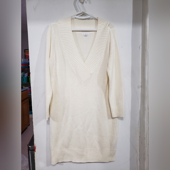 Cream sweater dress, size M, Jacqueline  de Yong - Picture 1 of 3